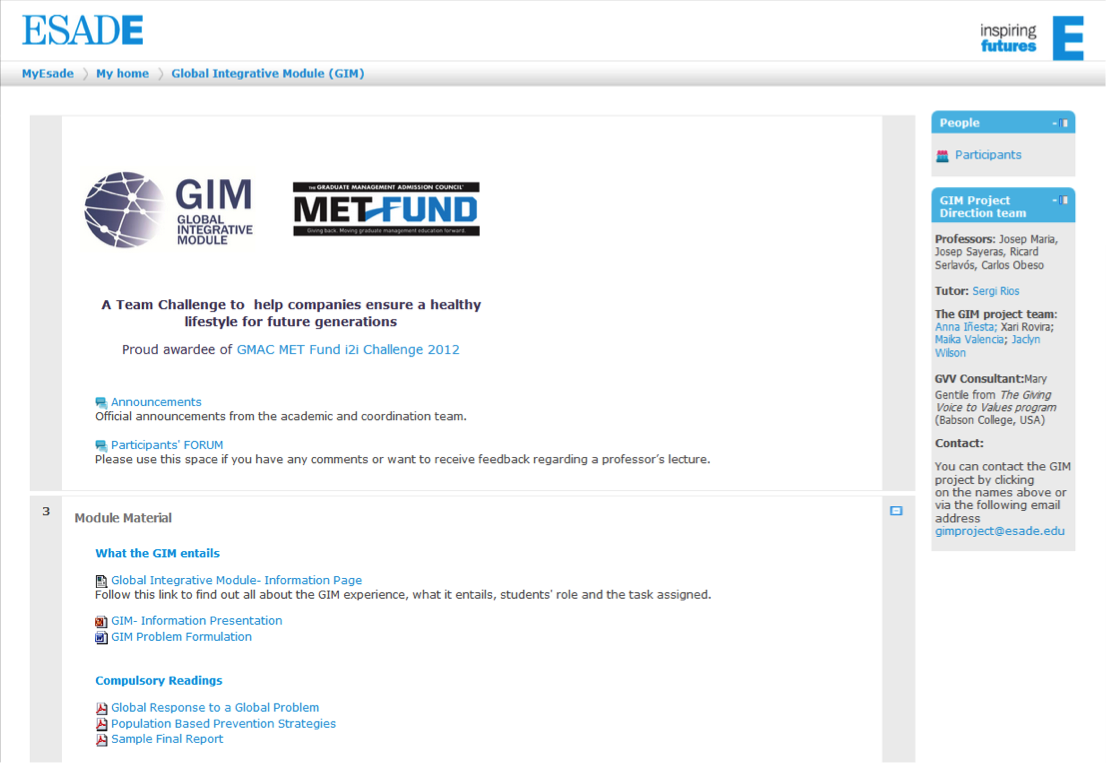 General Learning ePlatform 2012-2013